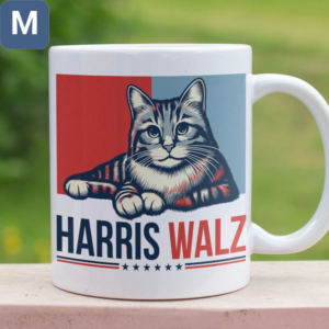 Harris Walz 2024 Cat Obviously Kamala Harris Democrat Mugs