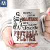 He's Not Just My Grandson He's Also My Favorite Football Player Personalized Name Mugs