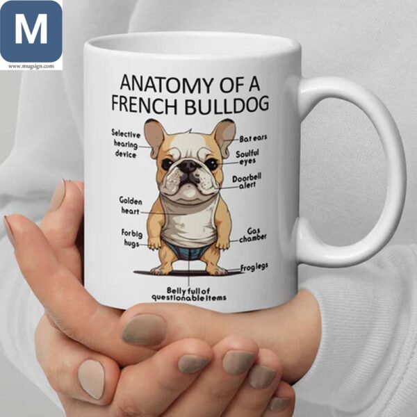 Anatomy Of A French Bulldog Dog Lovers Mugs