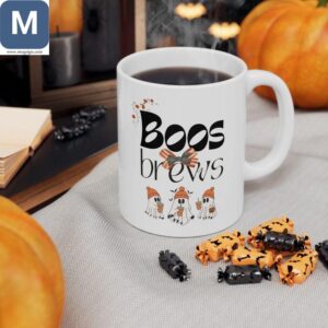 Boos Brews Halloween Ghost Spooky Mugs