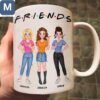 Friends Sisters Besties Personalized Name Mugs