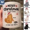 Meowy Christmas To My Human Now Feed Me Personalized Name Cat Lovers Mugs