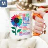 Harris Walz 2024 Pride Sunflower Peace Love Equality Hope Diversity Mugs