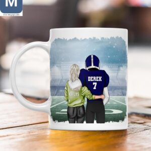 I'll Always Be Your Biggest Fan Football Personalized Mugs