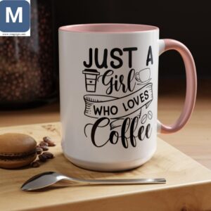 Just A Girl Who Loves Coffee - Funny Coffee Lover Gift Idea Mugs