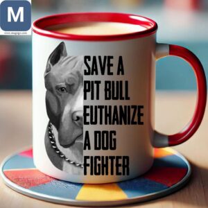 Save A Pit Bull Euthanize A Dog Fighter Pit Bull Coffee Mugs