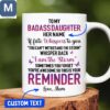 To My Badass Daughter If Fate Whispers To You You Can't Withstand The Storm Whisper Back I Am The Storm Personalized Name Mugs