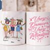 Very Demure Very Mindful Besties Friends Personalized Name Mugs