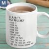 Claire's Vocabulary Fuck It Fuck Me Fuck You Fuck This Funny Personalized Coffee Offensive Humor Adult Gift Mugs