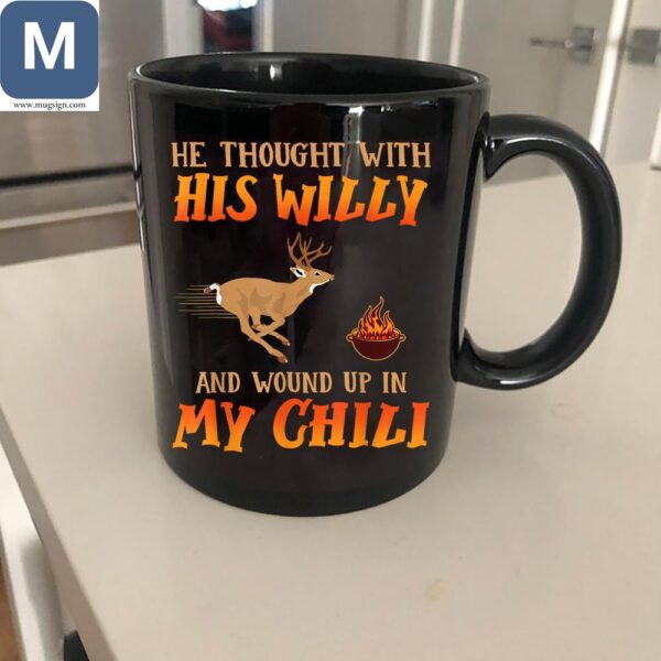 Funny Chili Deer Hunting Spicy Humor Coffee Cup Mugs