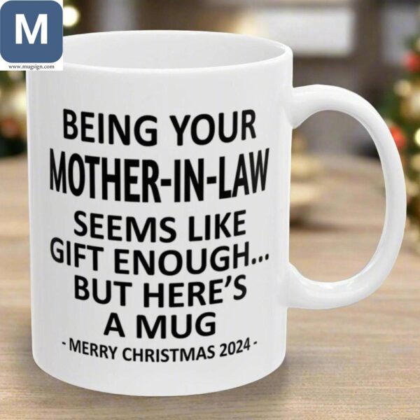 Funny Mother-in-Law Christmas Holiday Coffee Gift Mugs