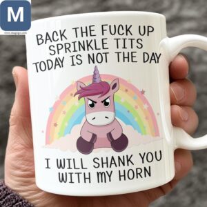 Funny Unicorn Coffee Sarcastic Rude Novelty Gift Mugs