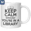 Keep Calm Library Book Lover Coffee Gift Mugs