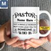 Personalized Pastor Not A Miracle Worker But I Can Lead You To Someone Who Is Coffee Christian Religious Pastor Appreciation Gift Mugs