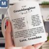 To My Granddaughter In The Blink Of An Eye An Amazing Confident Woman Stands Tall Where My Little Girl Once Played Inspirational Gift Coffee Mugs