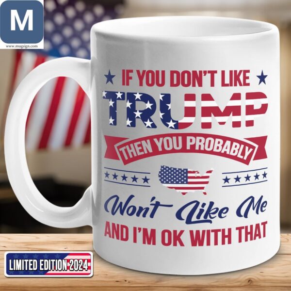 Trump 2024 Political US Flag Pro Trump Coffee Mugs